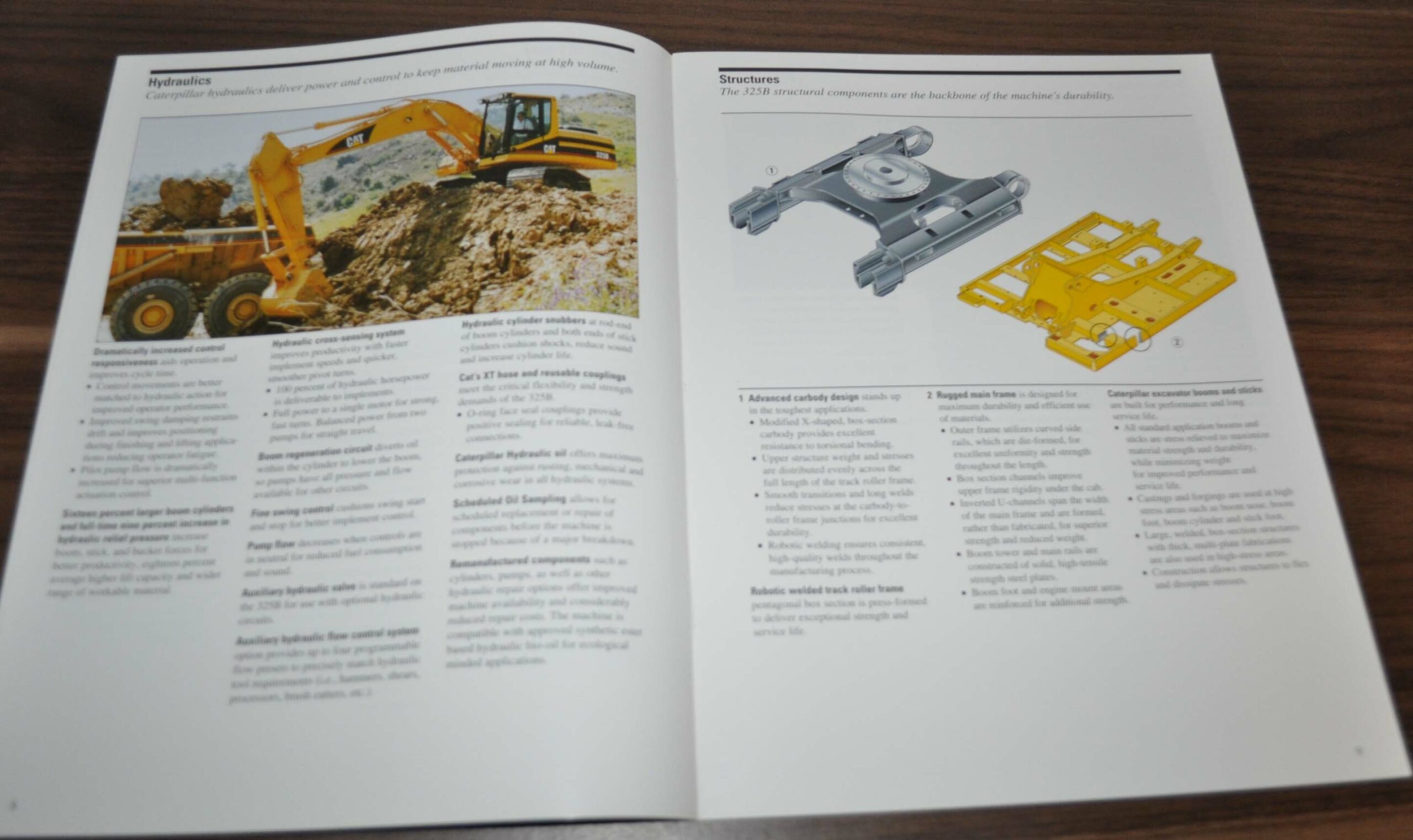 Caterpillar 325B L LN Excavator Cat Specification Technical Data 