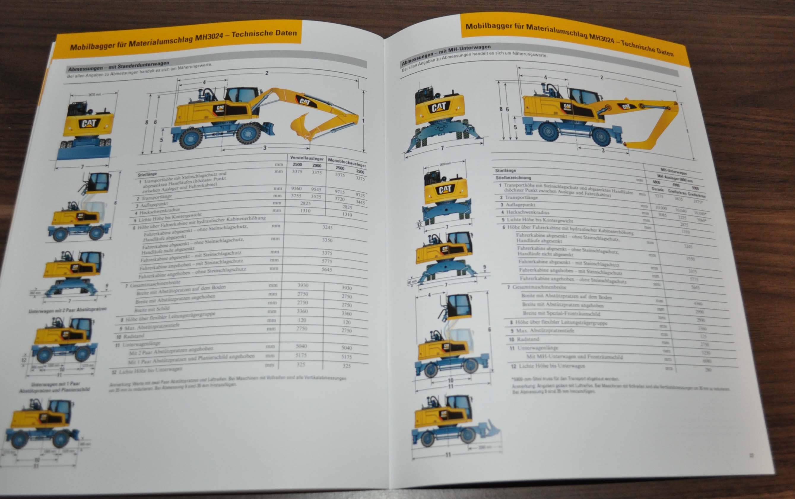 Caterpillar Mh3024 Mobilbagger Excavator Cat Specification Brochure 