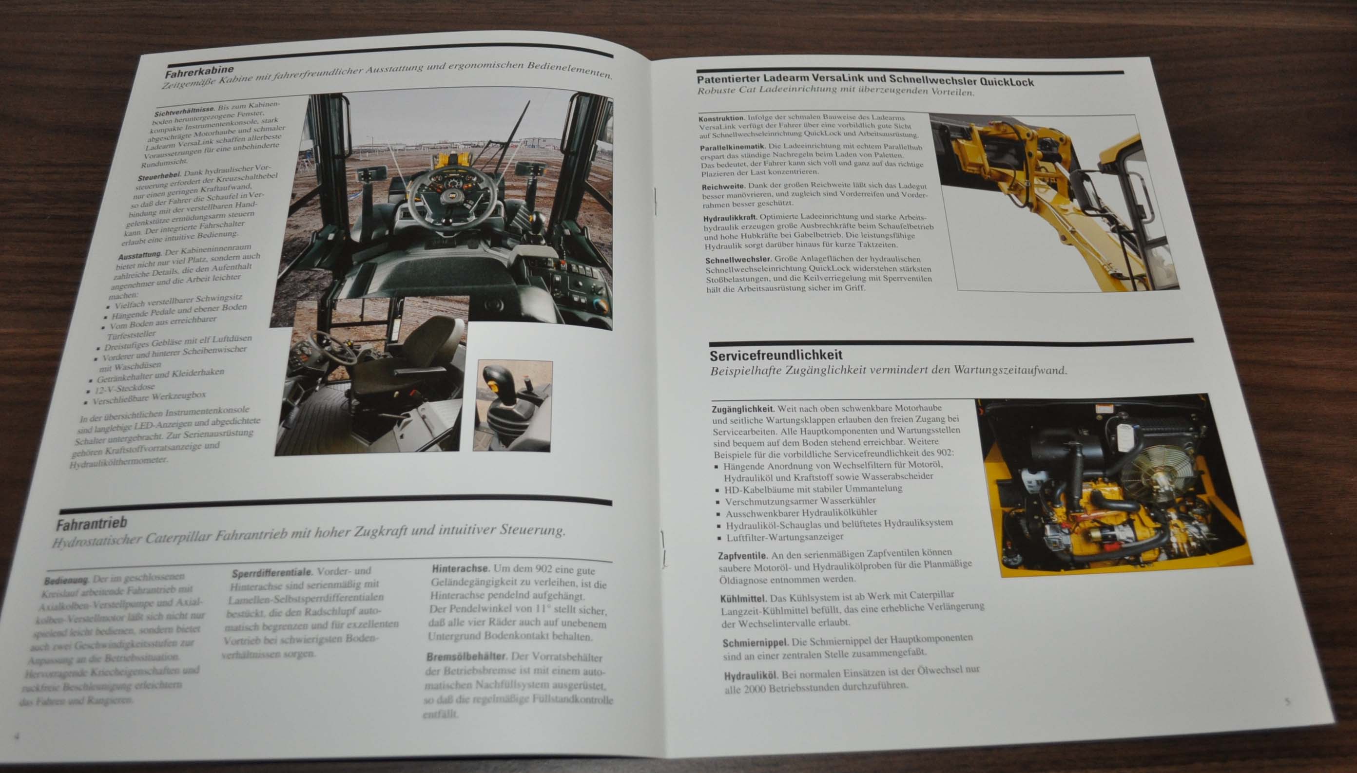 Caterpillar 902 Radlader Wheel Loader Specification Cat Brochure ...