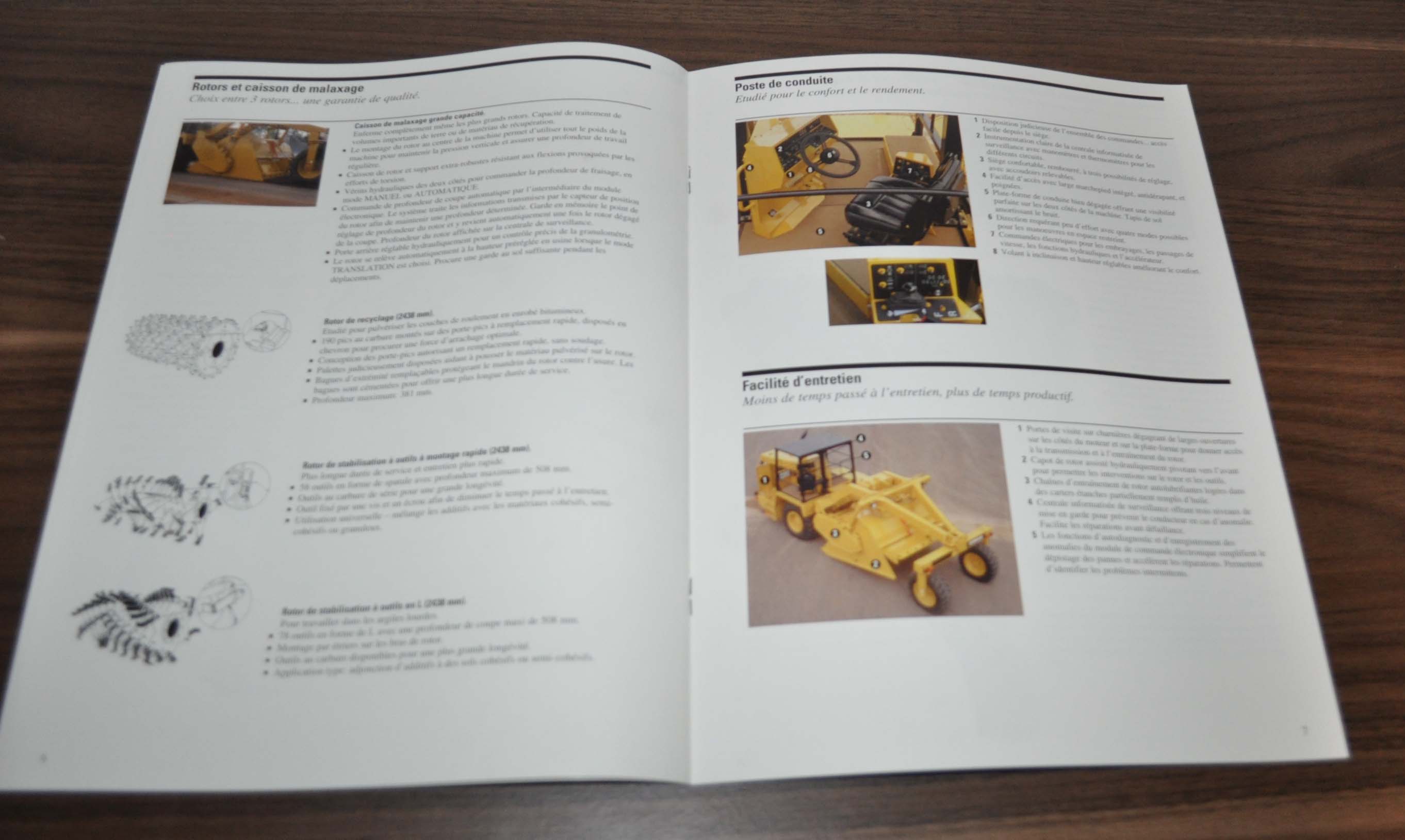 Caterpillar RM350 SM350 Rotary Mixer Specification Brochure Prospekt
