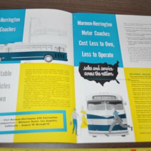 1953 Marmon-Herrington Trolley Motor Coaches Ad American Seating