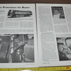1946 Flxible Clippers Fire Protection Buses Carey Airport Service Article Filko