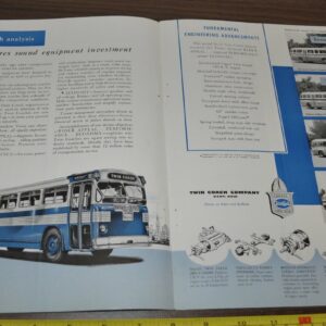1947 Twin Coach Bus Ad GM Greyhound Lines New Orleans Public Service Timken