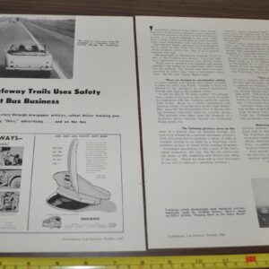 1959 Bus Article Trailways How Safeway Trails Uses Safety to Boost Bus Business
