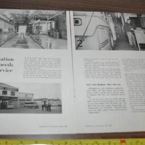 1961 Madison Bus Company Wisconsin Service Article Bear Heavy-Duty