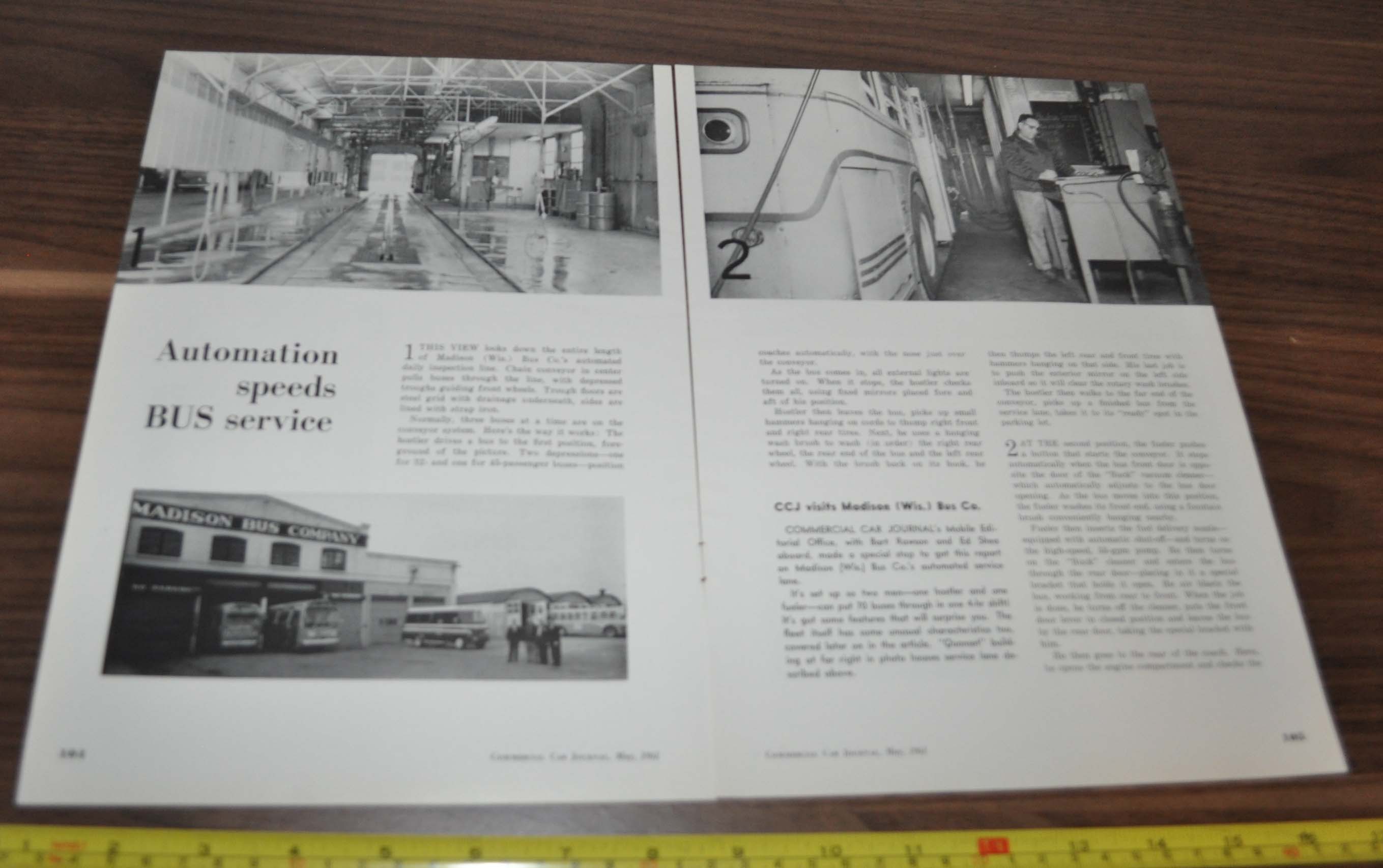 1961 Madison Bus Company Wisconsin Service Article Bear Heavy-Duty
