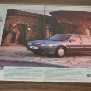 1984 Rover 200 Series Mazda RX-7 Road Test Ad