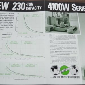 Manitowoc 4100W Crane Specification Brochure Prospekt