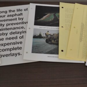 Lee-Boy Asphalt Lot Maintainer Specification Brochure Prospekt