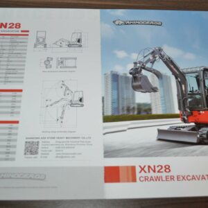 Shandong Ken Stone Rhinoceros Xiniu XN28 & KS12-9 Excavator Brochure Prospekt