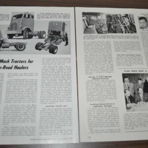 1953 Mack H-60 H-61 Series Truck Article Reynolds Reyco Standard Axle Forge