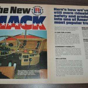 1973 Mack R Series Truck Ad Texas Sleeper Wood River