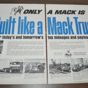 1967 Mack F & U & MB & R Series Truck Ad Tokheim Central Control System
