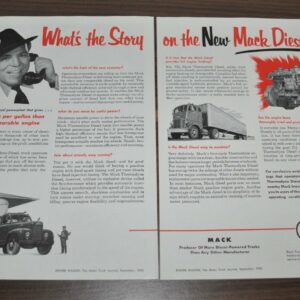 1953 Mack B & H Series Truck Ad Dorsey Trailer