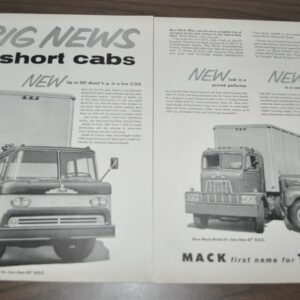 1958 Mack B & N & H Series Truck Ad B & J Tools Everhot MFG