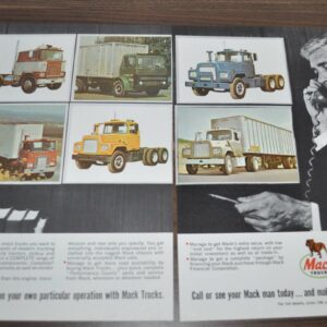 1969 Mack F & R & MB & U Series Truck Ad Young Windows Olson Van Parton
