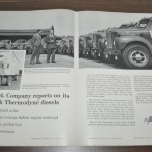 1962 Mack B Series Truck Ad Wilson Company Fruehauf Trailer Dodge