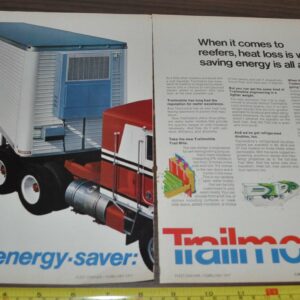 1977 Trailmobile Trailer Truck Ad Hutch Line