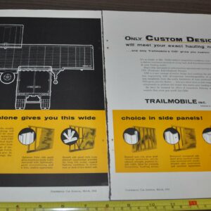 1956 Trailmobile Trailer Truck Ad Phillips Petroleum Grote Stop Tail Lamp