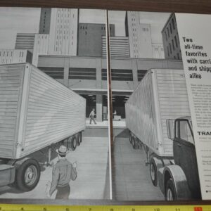1960 Trailmobile Trailer Truck Ad Monmouth Clevite 77