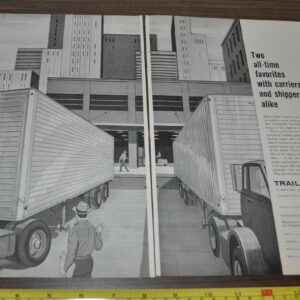 1960 Trailmobile Trailer Truck Ad Miner Door Fastener