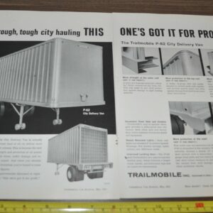 1961 Trailmobile Trailer Truck Ad Firestone