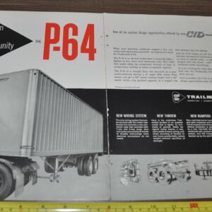 1959 Trailmobile Trailer Truck Ad BCA Ball Bearing Mohawk Tires