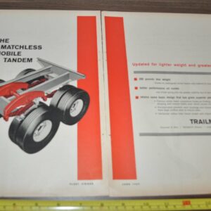 1959 Trailmobile Trailer Truck Ad Burton Spring