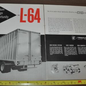 1959 Trailmobile Trailer Truck Ad Chevrolet 1960