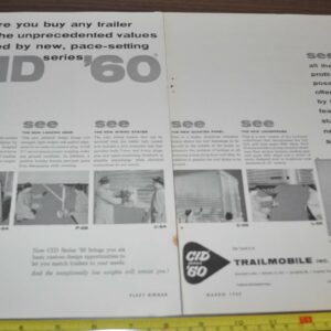 1959 Trailmobile Trailer Truck Ad Gustin-Bacon Rambler Police Wisconsin