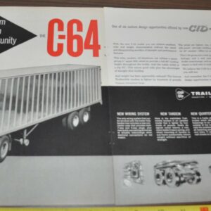 1959 Trailmobile Trailer Truck Ad Continental Motors Engine Bostrom Seats