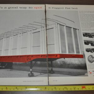 1960 Trailmobile Trailer Truck Ad Firestone McGraw-Edison Refrigeration