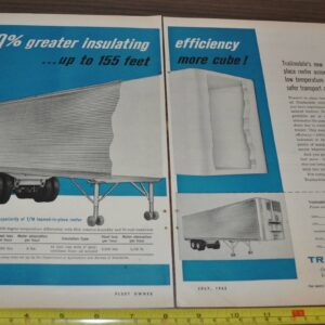1962 Trailmobile Trailer Truck Ad Wix Filters Unison-Action Seat GMC White