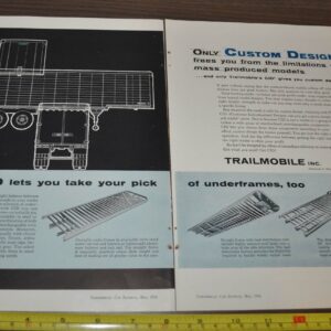 1956 Trailmobile Trailer Truck Ad Lamson & Sessions Teleflex