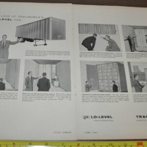 1957 Trailmobile Trailer Truck Ad World Bestos Brake Shell Oil Company