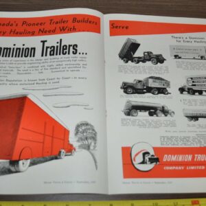 1947 Dominion Truck Equipment Trailer Ad Marconi FM