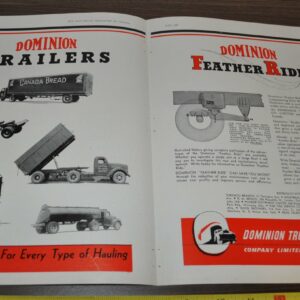 1947 Dominion Truck Equipment Trailer Ad Goodyear Timken Axles