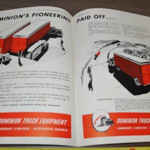 1947 Dominion Truck Equipment Trailer Ad Goodyear Timken Axles