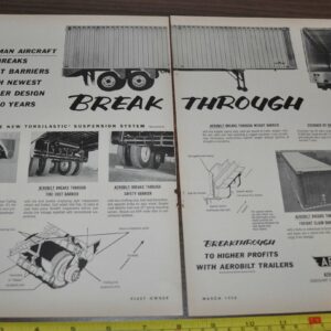 1958 Aerobilt Trailer Truck Ad Grumman
