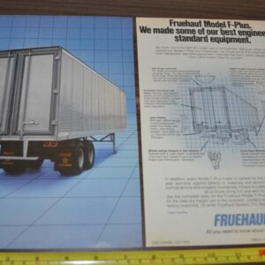1978 Fruehauf Trailer Truck Ad Cargo Van Bodies Delco 1200 Battery