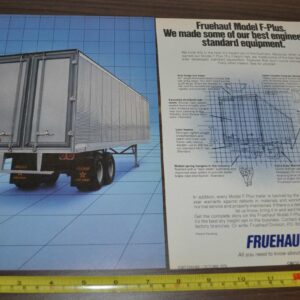 1978 Fruehauf Trailer Truck Ad Cargo Van Bodies Met-L-Wood Sea-Lok