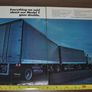 1970 Fruehauf Trailer Truck Ad Cargo Van Bodies Prestolite