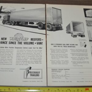 1962 Fruehauf Trailer Truck Ad Push to Polarize Standard Motor Polamatic