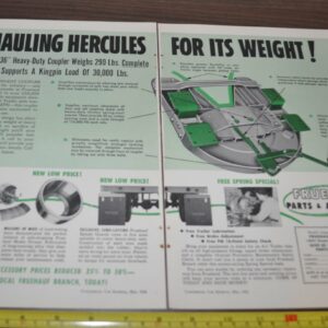 1956 Fruehauf Trailer Truck Ad Timken Brakes Midland's