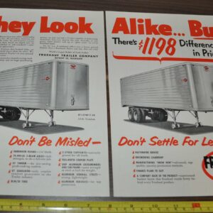 1953 Fruehauf Trailer Truck Ad Sioux Albertson