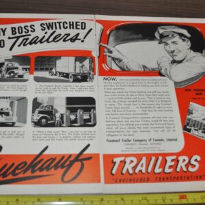 1947 Fruehauf Trailer Truck Ad Dominion Royal Tires Canada