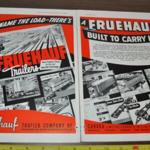 1947 Fruehauf Trailer Truck Ad Kralinator Oil Conditioner Timken Axles Canada