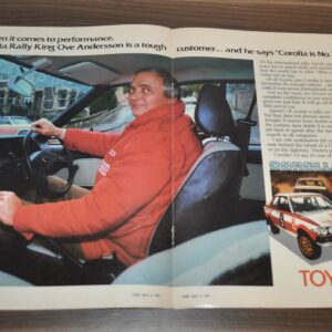 1981 Toyota Corolla Ad Cigarette Lexinqton Pan Am
