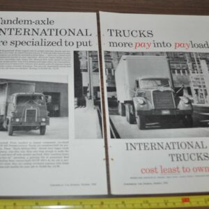 1958 International DCOF-405 Truck Ad Nylon Herrin Transportation Dayton Tire