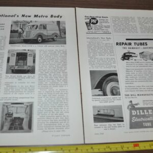 1946 International K-3-M Metro Truck Article Dillectric Airtex South Wind Heater